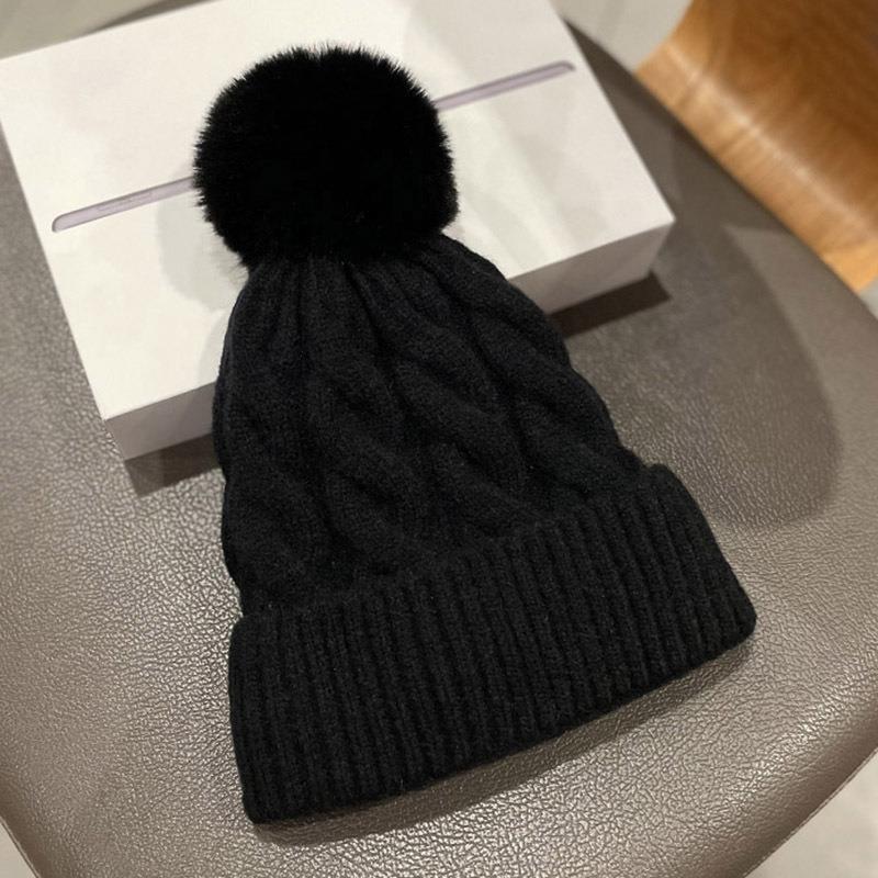 Winter Cashmere Wool Padded Thickened Women's Hat