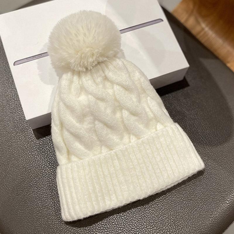 Winter Cashmere Wool Padded Thickened Women's Hat