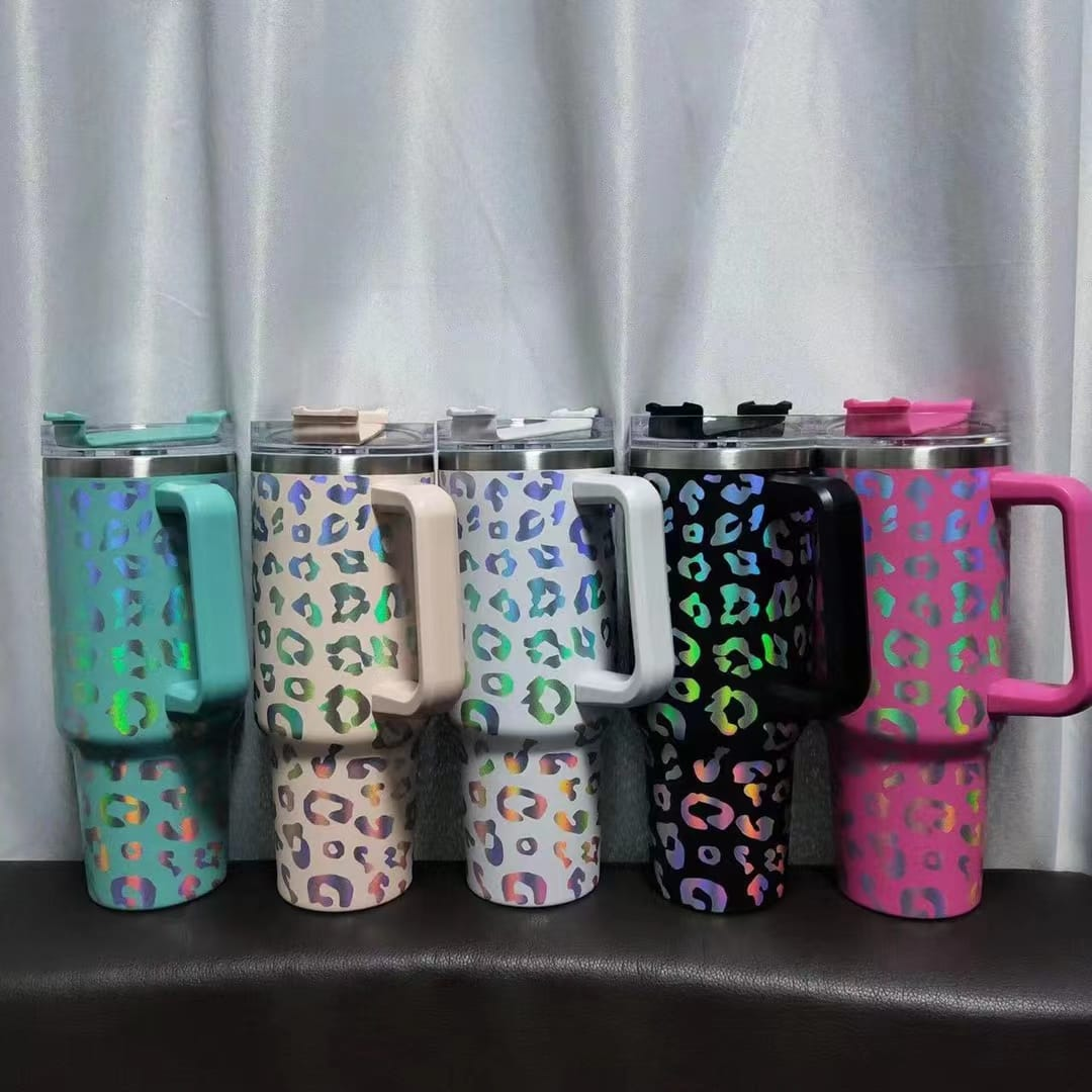 New Laser Leopard Tumblers