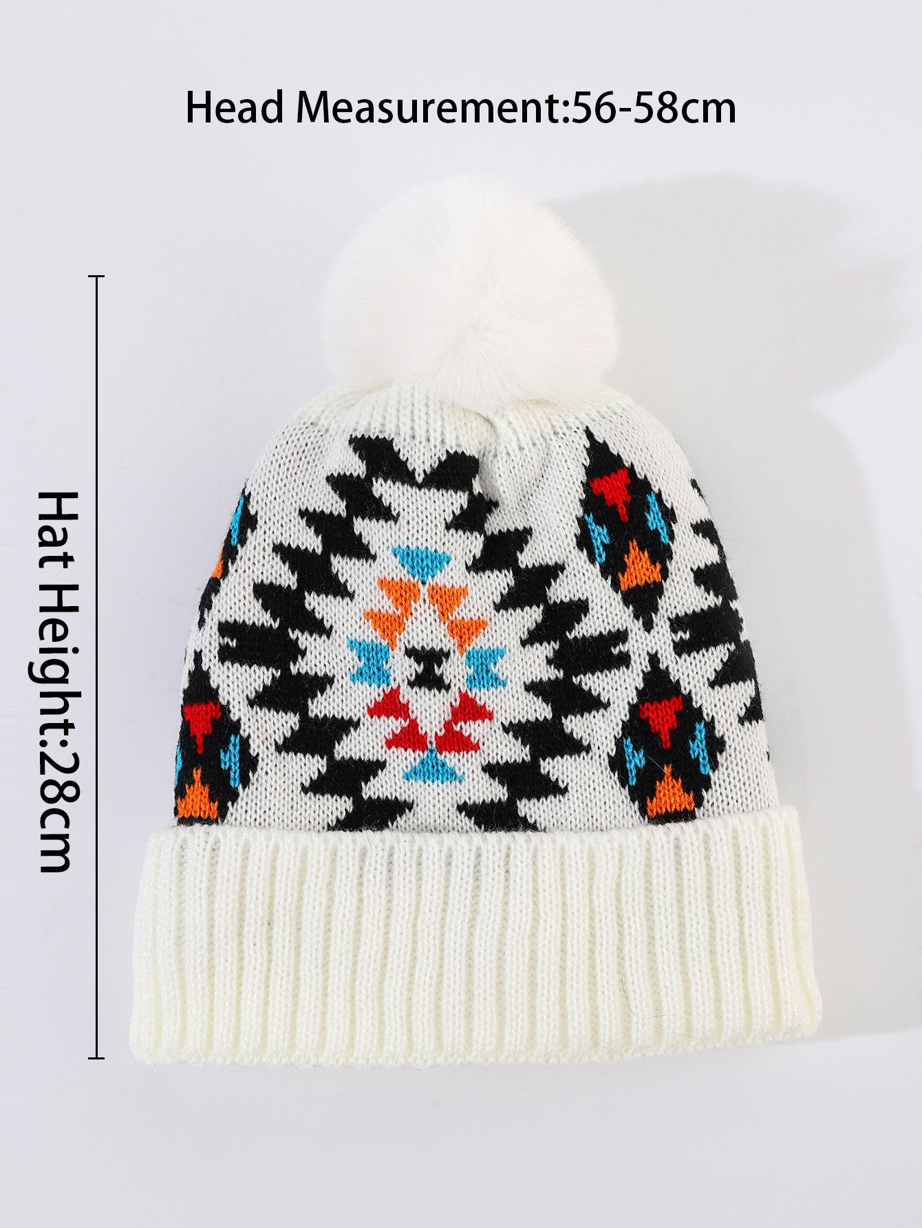 Ladies  Print Thermal Knit Hat