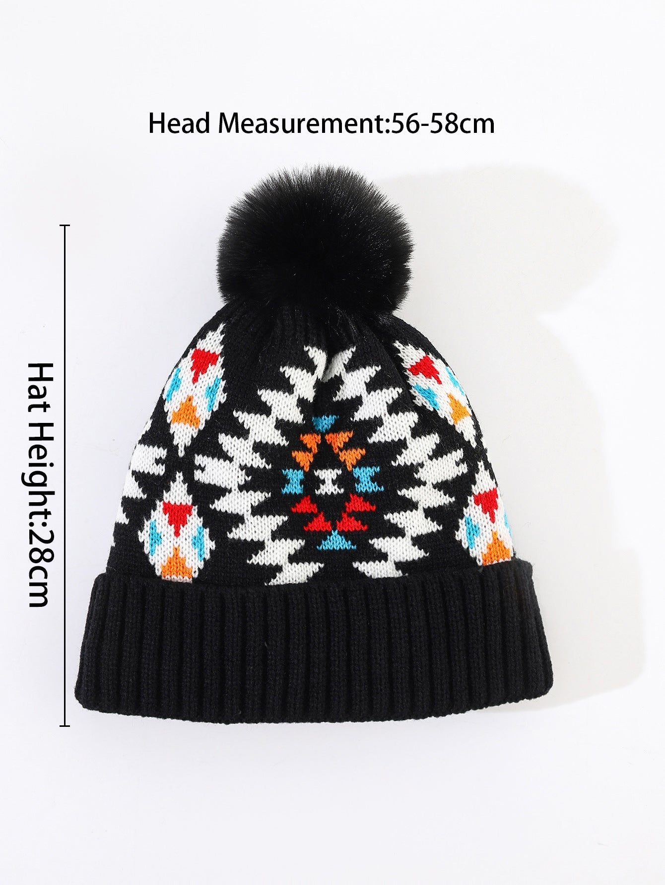 Ladies  Print Thermal Knit Hat