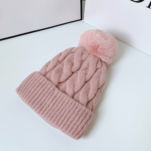 Winter Cashmere Wool Padded Thickened Women's Hat