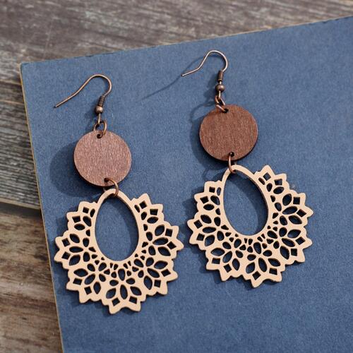 Geometric Cutout Dangle Earrings